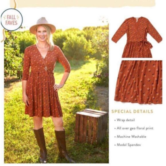 NWT Matilda Jane Wonderment Isn’t It Lovely Wrap Dress New Size SMALL - Picture 1 of 11